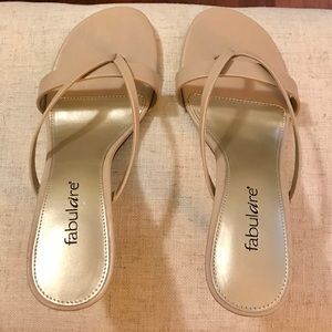 Fabulaire Never Worn Cream Ava Sandals